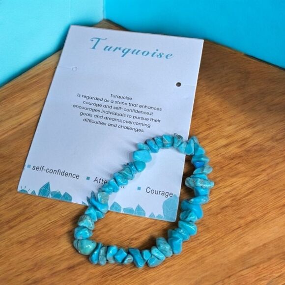Boho Turquoise Beaded Bracelet Bohemian Western Tribal Aztec Fashion Jewelry NWT - Picture 1 of 6